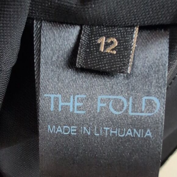 The Fold Clifton Black Dress Size 12 Comfortable Power Dressing - Picture 4 of 10